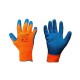 Rękawice ochronne ocieplane LAHTI pomarańczowo-niebieskie